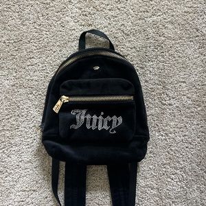 Juicy Couture Velvet Diamanté Backpack